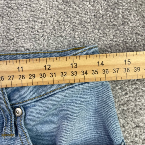 BCBGeneration Skater Straight Jeans 7/28 Light Wash Raw Hem Denim - Picture 8 of 12